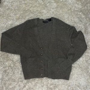 Saddles lamb wool cardigan